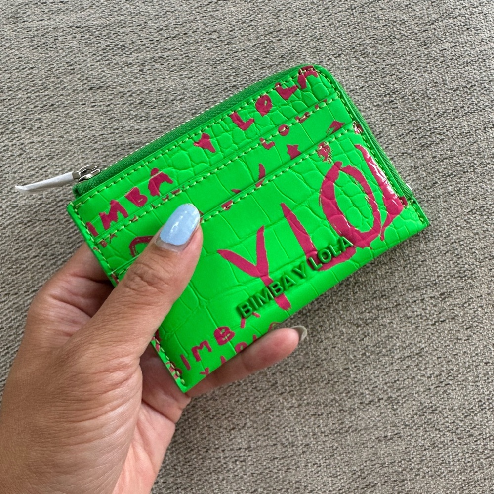 Lime green Bimba y Lola wallet
